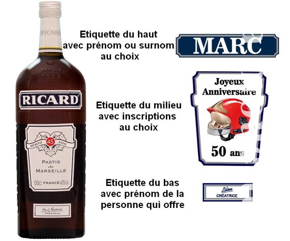Custom Bottle Ricard Labels Registrations Of Your Choice Etsy Custom Bottle Ricard Labels Registrations Of Your Choice Etsy