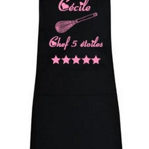 Tablier de cuisine personnalisé, Inscriptions au choix, 7 modeles au choix image 2