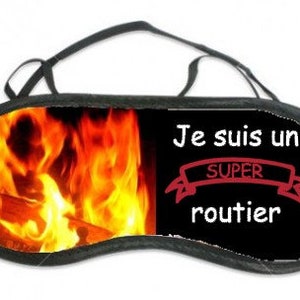 Personalized night sleep mask, 8 models for men to choose from pompier