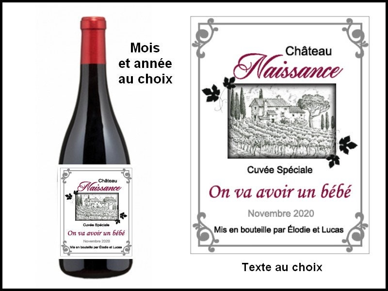 Personalized Bottle Label Pregnancy Ad Surprise Scratch Etsy New Zealand