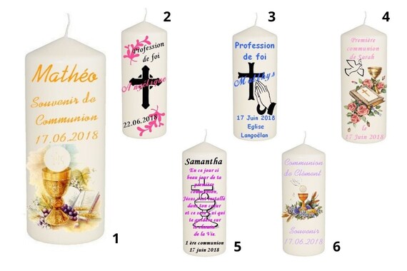 Protège-gouttes Pour Bougie De Communion/baptême/mariage - Blanc - Convient Bougies Diamètre 4-9 Cm - Protection Cire, Décoration Poisson - 8