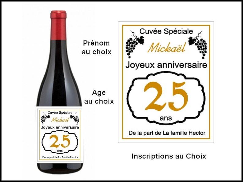 Etiquette Bouteille De Vin Ou De Champagne Personnalis e Etsy France etiquette-bouteille-de-vin-ou-de-champagne-personnalis-e-etsy-france