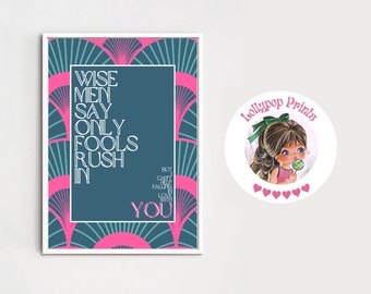 Fools Rush In - Etsy