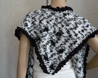 women's shawl, knitting shawl, knitting scarf, handmade knitting, small shawl,