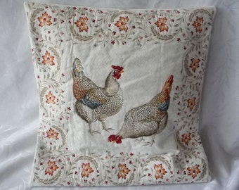 Housse de coussin tapisserie , toile  coton, édition limitée