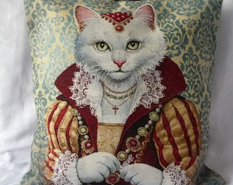 Patron De Coussin Chat Etsy