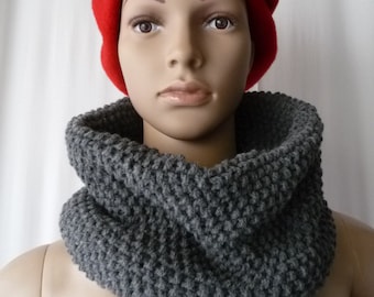 snood knitted hood, snood, snood hood knitted neckband, closed scarf, handmade knitting,