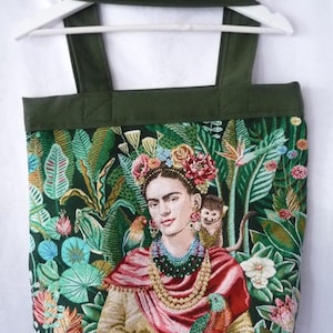Large lined tote bag with interior pockets, Large jacquard tote bag, Tote Bag, Holdall bag, XXL tote bag