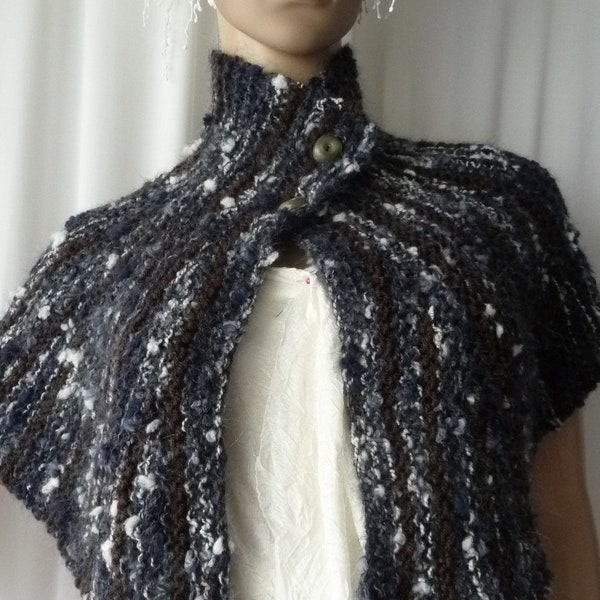 Capelet inspiration Outlander, tricot fait main,