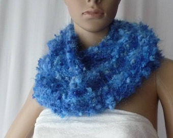 Long knit snood, knit neck, closed scarf, handmade knit,