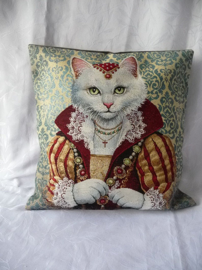 Housse De Coussin Tapisserie 45x45 Cm - Ara Dans Les Fleurs - Neuf