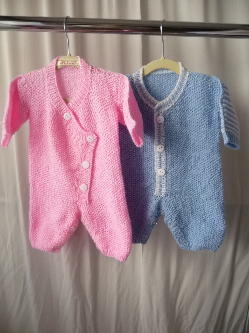 Grenouillère Bébé Surdimensionnée Tricot Torsadé - Manches Longues, 95% Coton, 0-18 Mois | Idéal Noël, Cadeau Nouveau-né