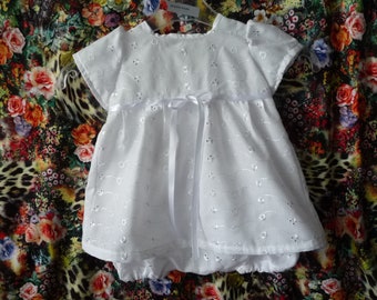 robe et bloomer, 1/3 mois, robe de fête, ensemble robe et bloomer,