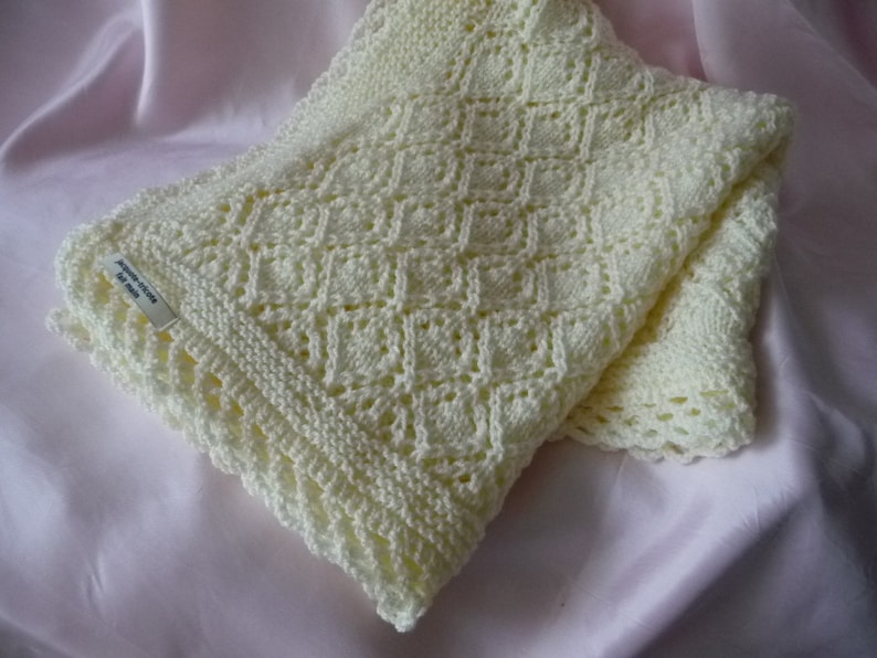 handmade birth gift acrylic blanket knit baby blanket.