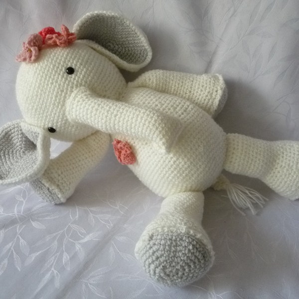 UNIQUE éléphant amigurumi, éléphant au crochet, grand éléphant fait main, au crochet