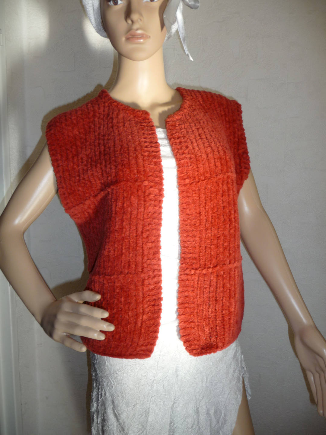 boléro femme gilet sans manche gilet tricoté main T.38 | Etsy