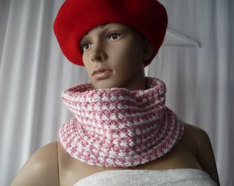 knit snood, snood, knit neck, closed scarf, handmade knit,