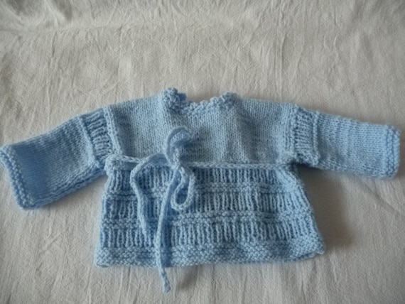 Brassière croisée bébé tricot sale