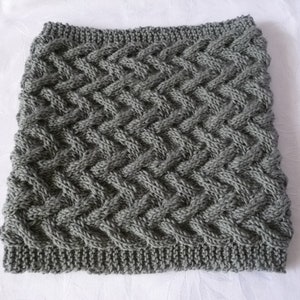knitted snood, snood, knitted neck warmer, closed scarf, handmade knitting,
