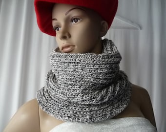 snood knitted hood, snood, snood hood knitted neckband, closed scarf, handmade knitting,