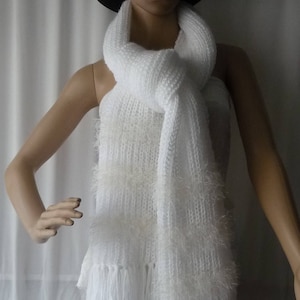 knitted scarf, unisex scarf, long scarf, hand knitted scarf, handmade knitting,