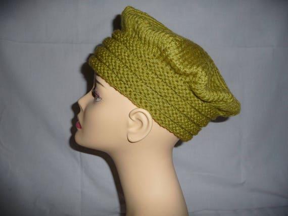 bonnet femme tricot fait main