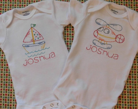 embroidered onesies