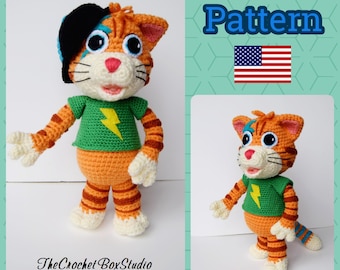 Gehaakt poppatroon 44 katten Lampo - 44 katten Lampo gehaakt poppatroon in het Engels in Amerikaanse haakvoorwaarden-DIY Amigurumi kattenpatroon- PDF