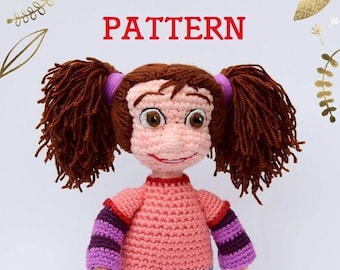 Gehaakt poppatroon - Kate en Mim Mim haakpatroon in Amerikaanse haakvoorwaarden. Kate en Mim Mim Amigurumi patroon-PDF direct downloaden