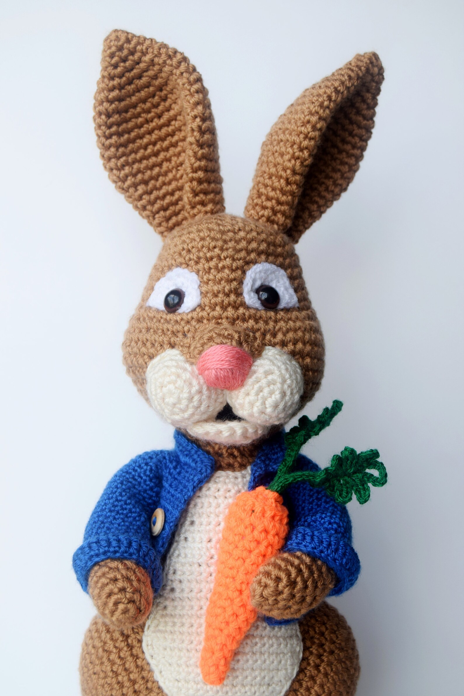Crochet Doll Pattern Peter Rabbit in American English Crochet Terms ...