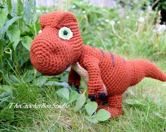 Crochet Doll Pattern Taylor T-rex in American English Crochet Terms- Crochet Dinosaur Doll Pattern in English -DIY Crochet Pattern PDF