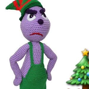 The Naughty Christmas Elf Amigurumi Pattern in American English Crochet Terms image 2