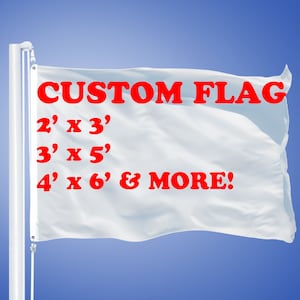 Bandera personalizada de 3 x 5 pies – Banderas personalizadas de 3 x 5  pulgadas de doble cara para exteriores – Banderas personalizadas para  diseñar