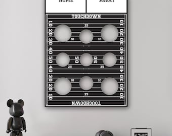 Juego de lanzamiento de bolsitas de fútbol Pro-Graphx - Cornhole de metal para pared - 31,5 x 23,5 - ENVÍO GRATIS