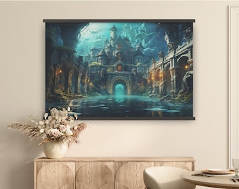 Canvas Wall Murals - GothicChurch | Printed Canvas Wall Art | Wall Art Prints | Canvas Art With Wooden Bars | Wall Decor Prints