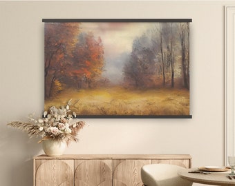 Canvas Wall Murals - Serenity in Autumn | Printed Canvas Wall Art | Wall Art Prints | Canvas Art With Wooden Bars | Wall Decor Prints