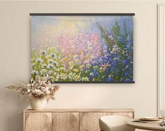 Canvas Wall Murals - Floral Charm | Printed Canvas Wall Art | Wall Art Prints | Canvas Art With Wooden Bars | Wall Decor Prints