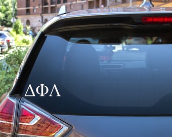 Delta Phi Lambda -  Sorority Decal - 2.5" Tall - For Your Car, Laptop, and Water Bottles