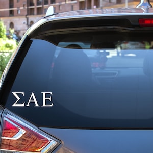 Sigma Alpha Epsilon - Naklejka Sorority - 2.5" wysokości - Do samochodu, laptopa i butelek z wodą