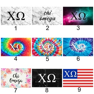 Pro-Graphx Chi Omega Sorority Flag - 3&#39; x 5&#39;