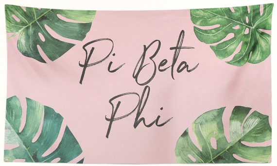 Pi Beta Phi 3 X 5 Palm Leaf Tapestry Etsy