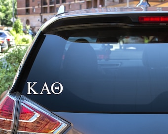 Kappa Alpha Theta -  Sorority Decal - 2.5&quot; Tall - For Your Car, Laptop, and Water Bottles