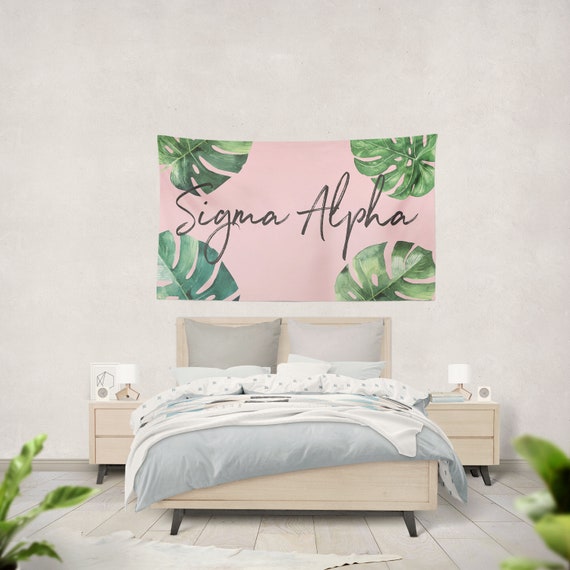 Sigma Alpha 3 X 5 Palm Leaf Tapestry Etsy Canada