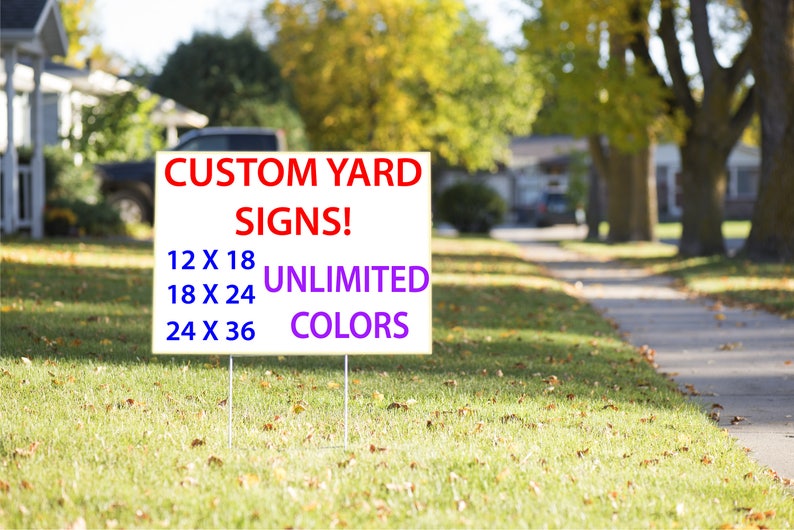 Custom Yard Sign | Etsy