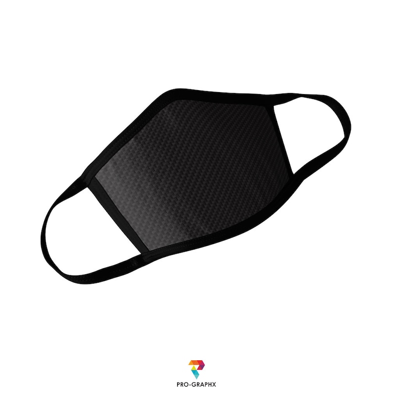 Prographx Carbon Fiber Face Mask Mouth Covering Unisex Cotton Etsy