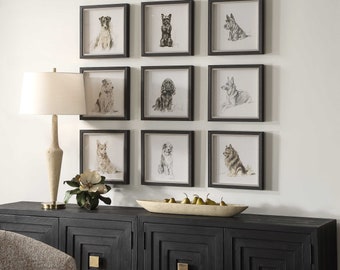 Impresiones enmarcadas de Loyal Companion, juego de 9 - Colección Uttermost