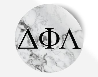 Delta Phi Lambda marmeren 5 "x 5" Sticker