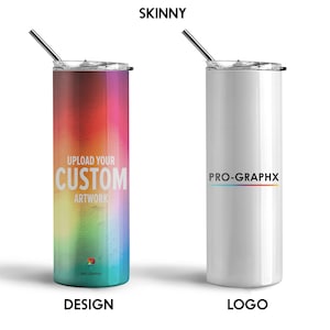 Personalized Logo Water Bottle with Custom Print, Design, or Text - Multiple Sizes and Styles - Perfect for Gifts, Sports and Activities