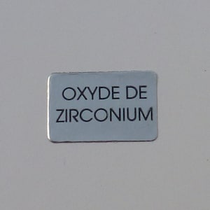 50 ETIQUETTES OXYDE de ZIRCONIUM couleur argenté étiquettes bijou étiquetage bijoux étiquetage bijou oxyde de zirconium