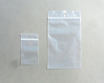 50 SACHETS 8x12 cm PLASTIQUE sachet zip sachet refermable  sachet épais sachet solide sachet plastique conditionnement rangement atelier